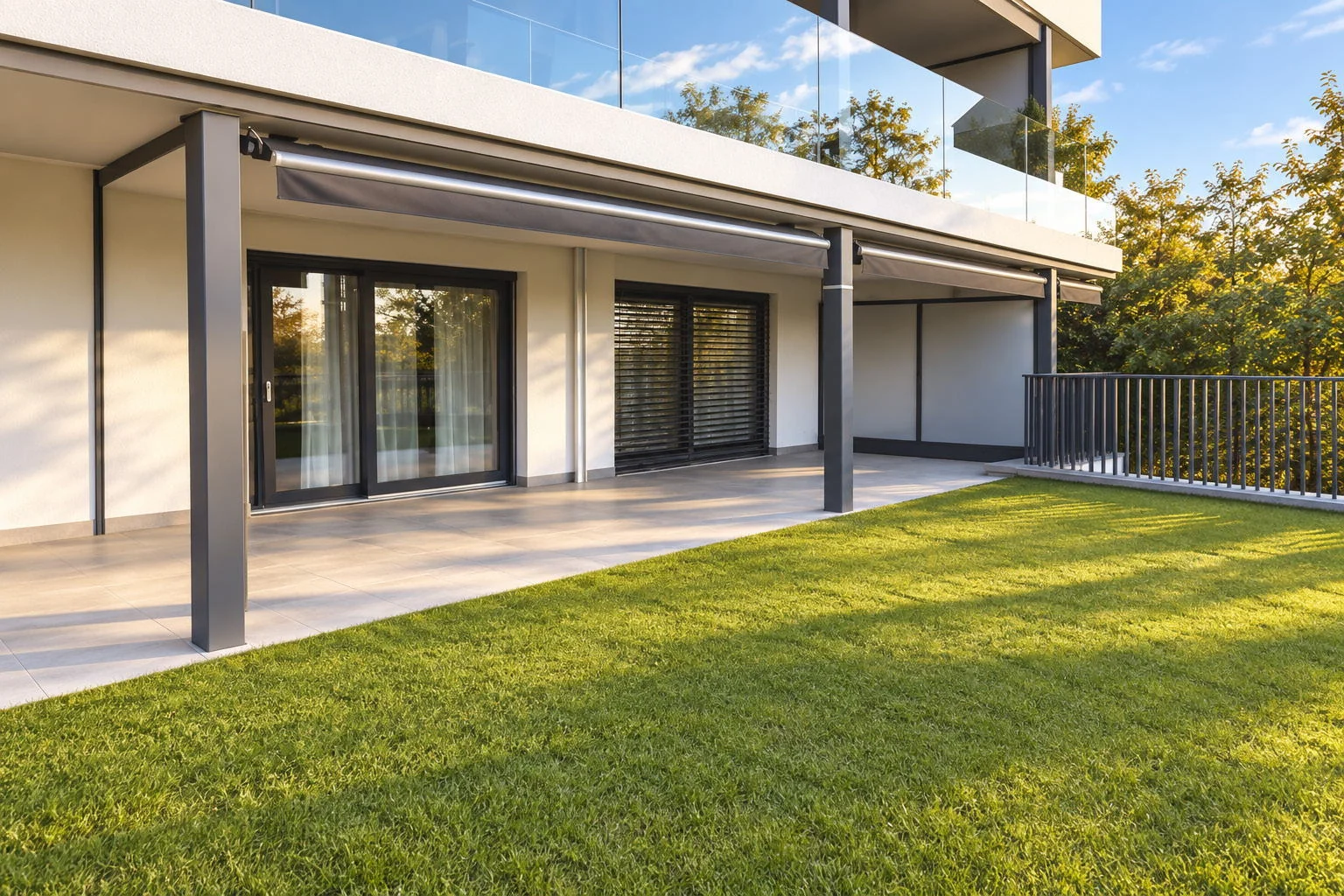 48,6 m² gedeckter Sitzplatz